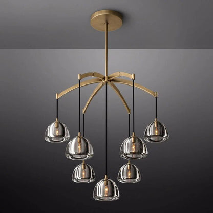 Hemispherical Round Chandelier 36'' For Living Room