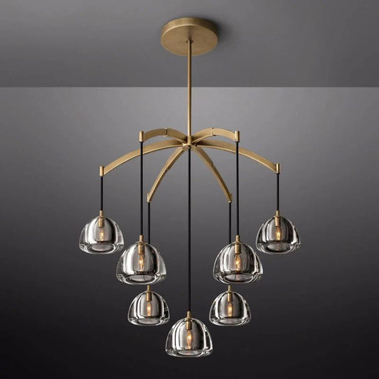 Hemispherical Round Chandelier 36'' For Living Room