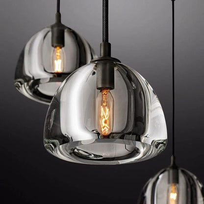 Hemispherical Round Chandelier 36'' For Living Room