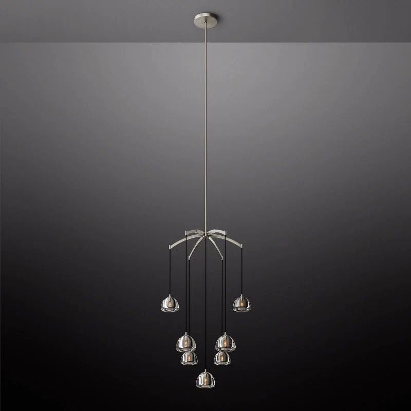Hemispherical Round Chandelier 36'' For Living Room