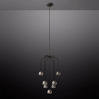 Hemispherical Round Chandelier 36'' For Living Room