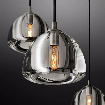 Hemispherical Round Chandelier 36'' For Living Room