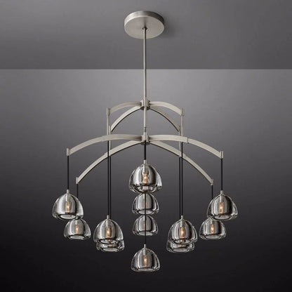 Hemispherical Round Living Room Chandelier 48''