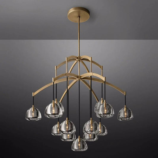Hemispherical Round Living Room Chandelier 48''