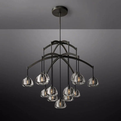 Hemispherical Round Living Room Chandelier 48''