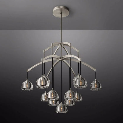 Hemispherical Round Living Room Chandelier 48''