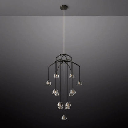 Hemispherical Round Living Room Chandelier 60''