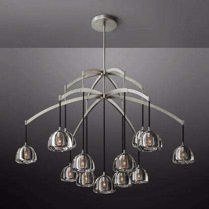 Hemispherical Round Living Room Chandelier 60''