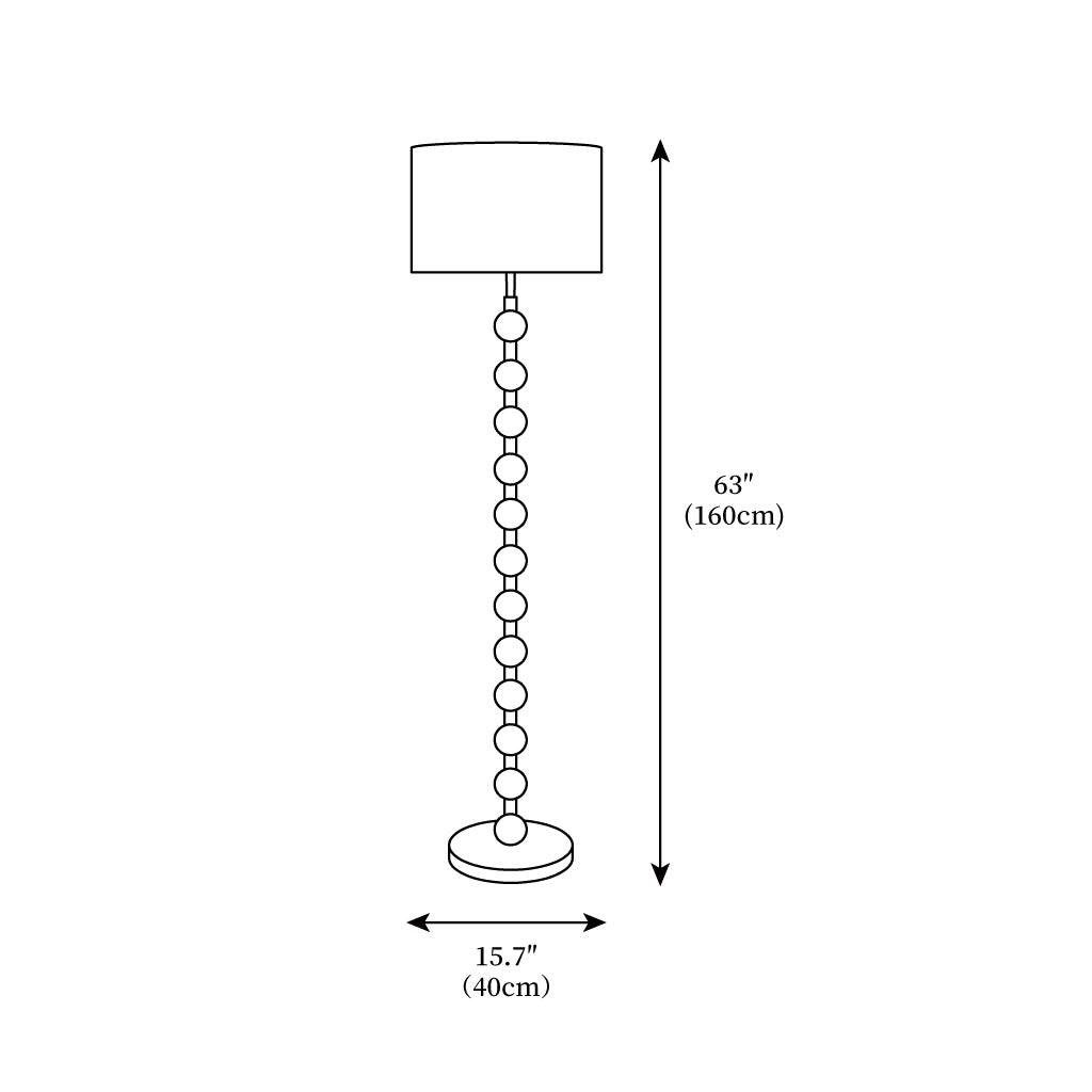 Barbell Floor Lamp 15.7 Inch