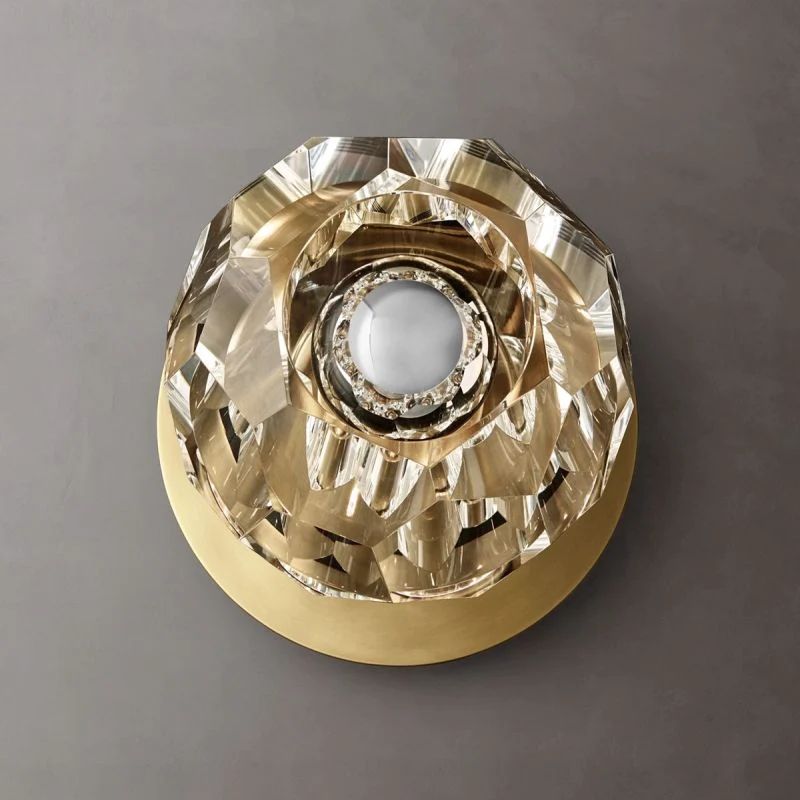 Kristina Clear Glass Petite Bedroom Wall Sconce