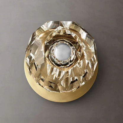 Kristina Clear Glass Petite Bedroom Wall Sconce