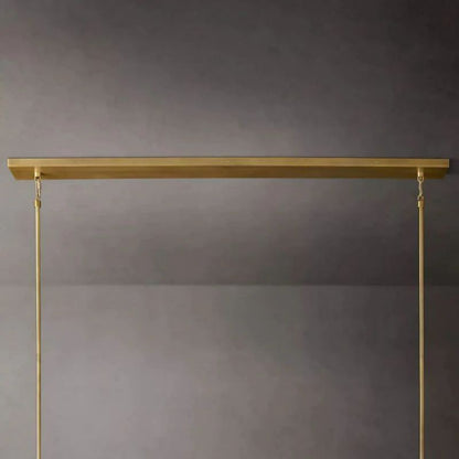 Kristina Glass Linear  Dining Room Chandelier 48"