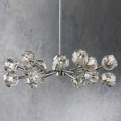 Kristina Glass Round Chandelier 36"