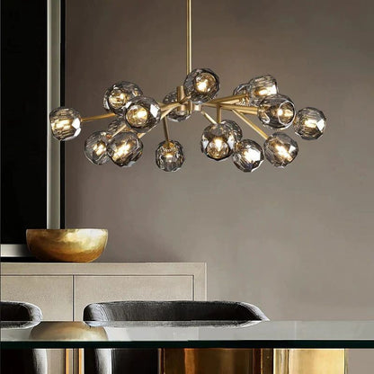 Kristina Glass Round Chandelier 36"