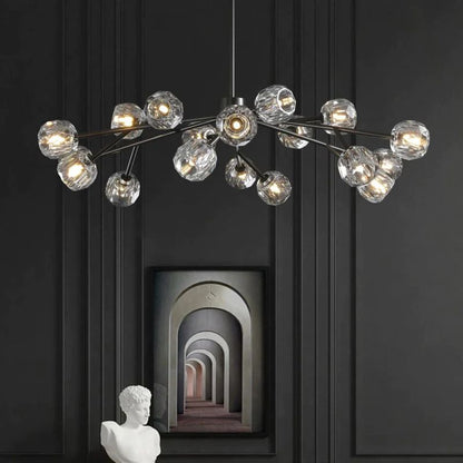 Kristina Glass Round  Dining Room Chandelier 48"