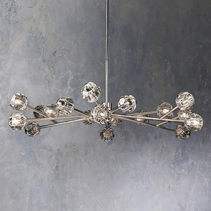 Kristina Glass Round Dining Room Chandelier 60"