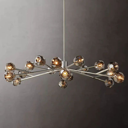 Kristina Glass Round Dining Room Chandelier 60"
