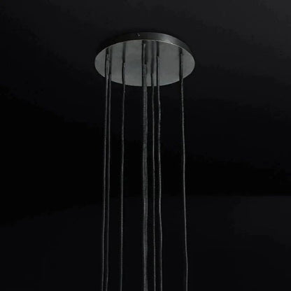 Kristina Glass Round Cluster Chandelier 14"