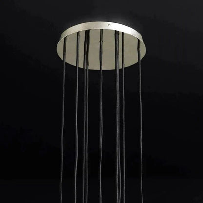 Kristina Glass Round Cluster Chandelier 14"