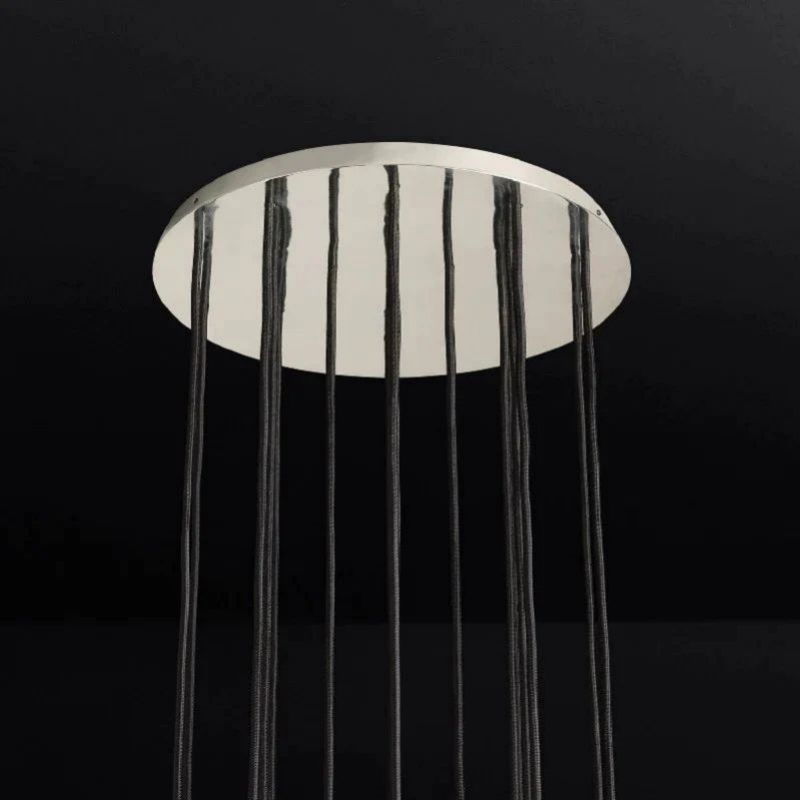 Kristina Glass Round Cluster Chandelier 19"