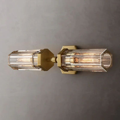 Lambet Hexagonal Linear Short Bedroom Wall Sconce