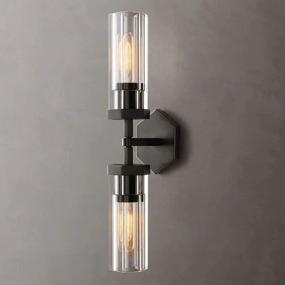 Lambet Hexagonal Linear Short Bedroom Wall Sconce