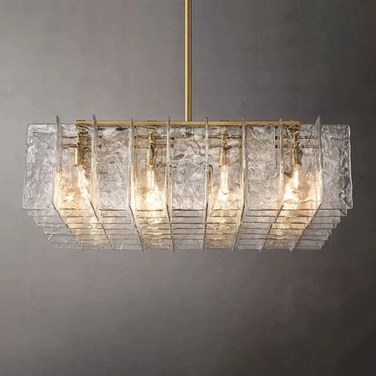 Lattica Square Chandelier 49" For Living Room