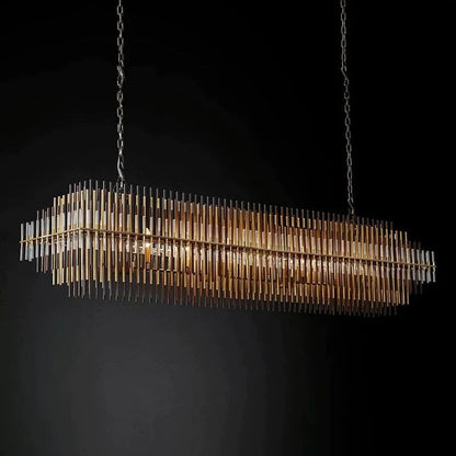 Lilian Rectangular  Dining Room Chandelier 54"