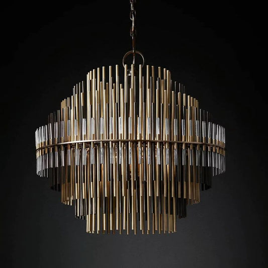 Lilian Sculpture Round  Dining Room Chandelier 24"
