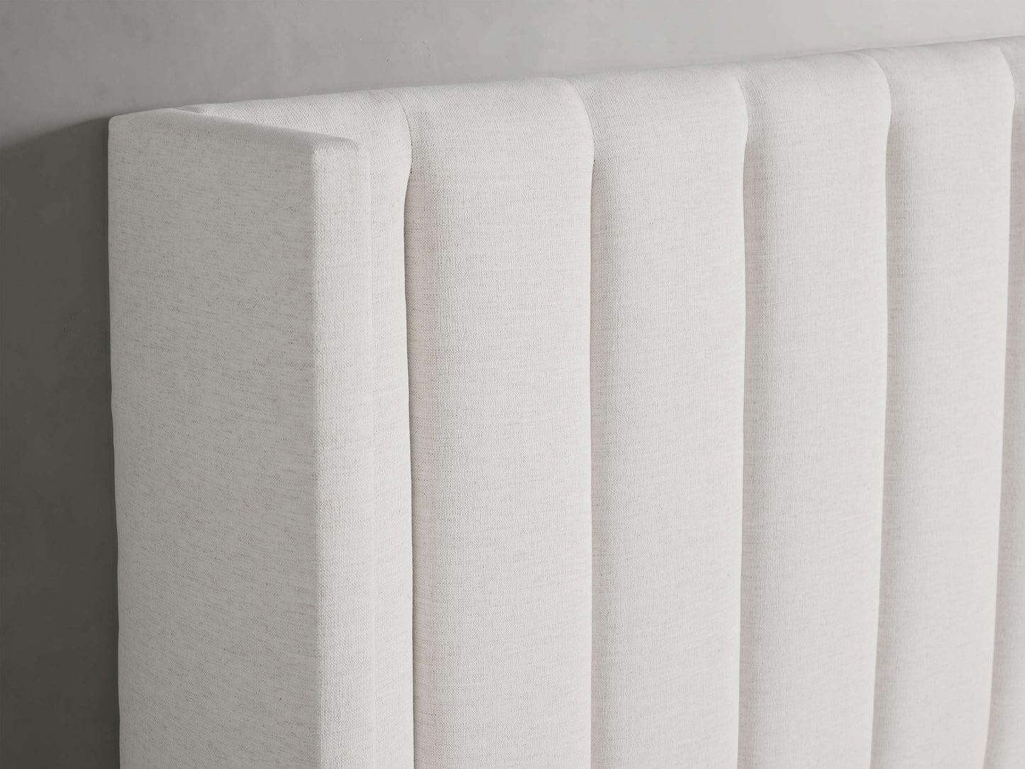 Wyller Channel-Stitched Bed with High Footboard