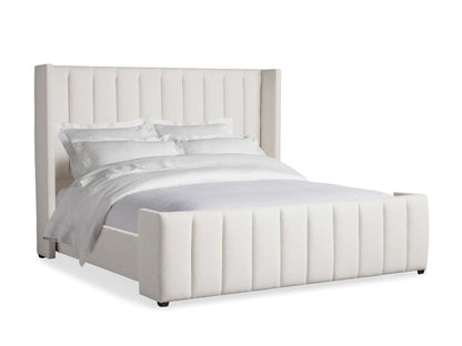 Wyller Channel-Stitched Bed with High Footboard