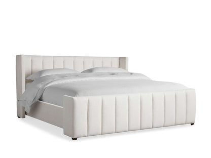 Wyller Channel-Stitched Bed with High Footboard