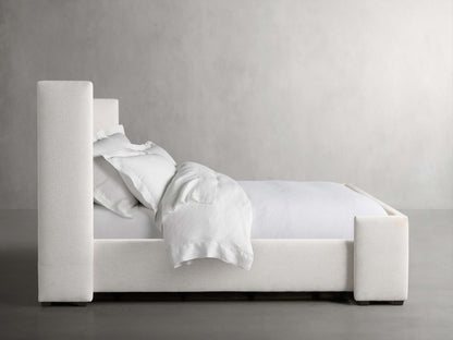 Wyller Channel-Stitched Bed with High Footboard