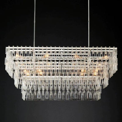 Marigna 3-Tier Rectangle  Living Room Chandelier 60"