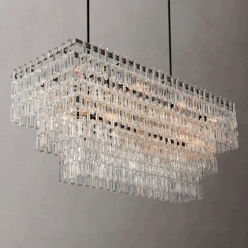 Marigna 3-Tier Rectangle  Living Room Chandelier 60"