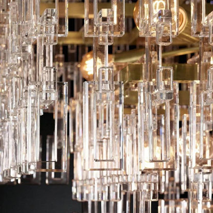 Marigna 3-Tier Rectangle  Living Room Chandelier 60"