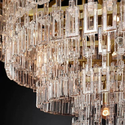 Marigna 5-Tier Round Chandelier 60" For Living Room