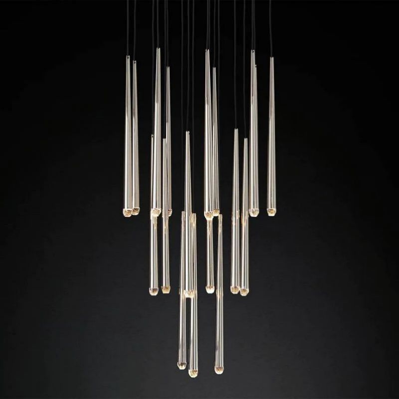 Aquitaine Modern Round Bed Room Chandelier 30"