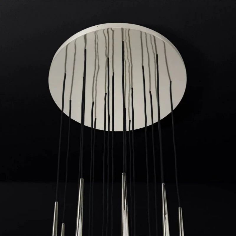 Aquitaine Modern Round Bed Room Chandelier 30"