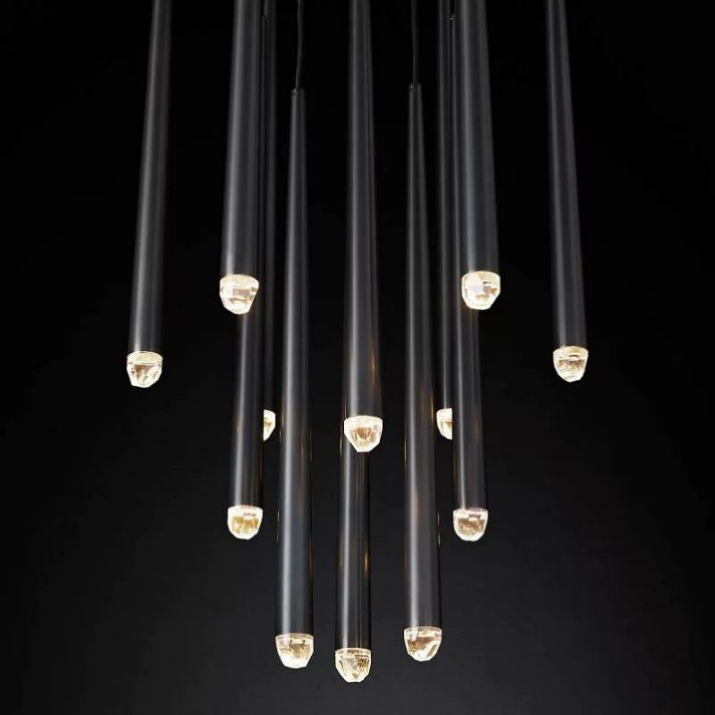 Aquitaine Modern Round Bed Room Chandelier 24"