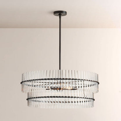 Mallory Crystal Round Chandlier