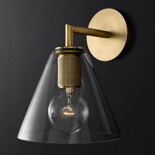 Mechanic Funnel Shade Bathroom Sconce
