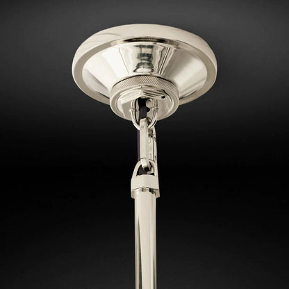 Mechanic Milk Glass Cloche Island Pendant