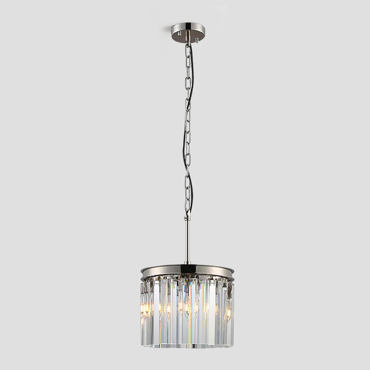 1920s Tedem Crystal Round Pendant