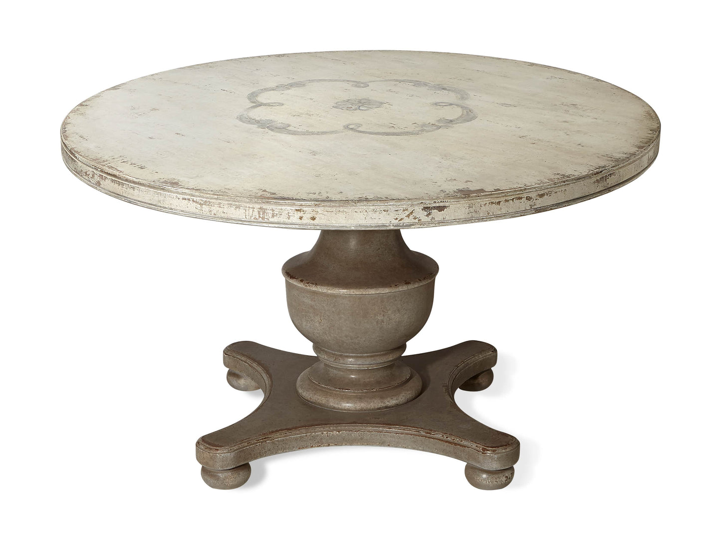 Biancca Center Scroll Bell’Arte Round Dining Table