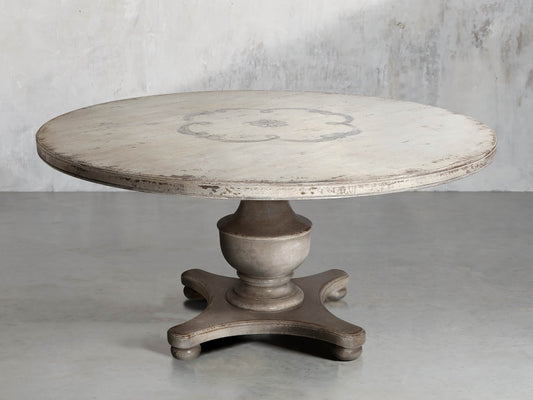 Biancca Center Scroll Bell’Arte Round Dining Table
