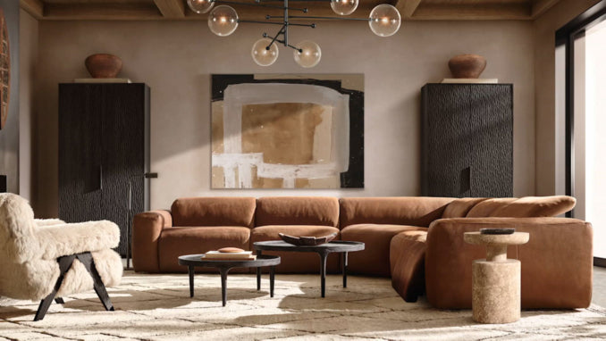 Blake Recliner Modular Leather 3-Piece Sofa