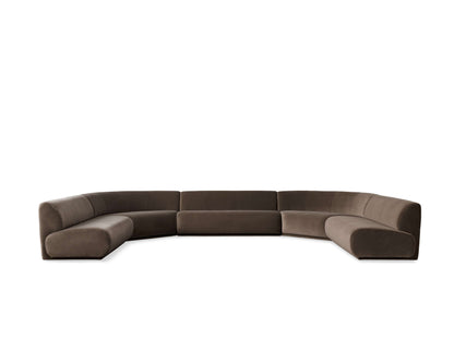 Gianni Five-Piece Large Curved Sectional