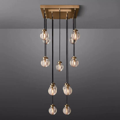 Pearl Rectangle Living Room Chandelier 36"