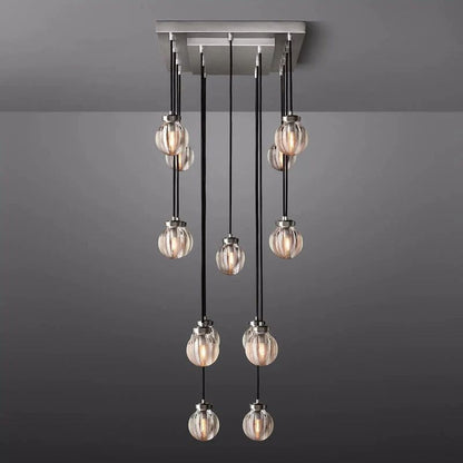 Pearl Rectangle Living Room Chandelier 36"